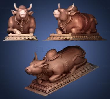 3D model cow with hat (STL)